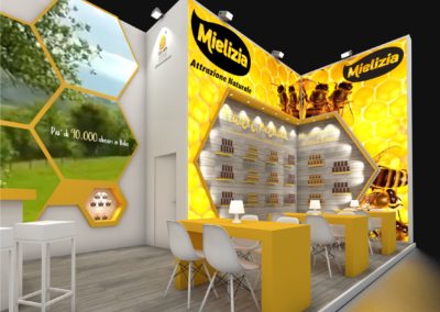 Ipotesi progettuale stand Conapi – Mielizia