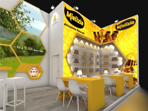 Ipotesi progettuale stand Conapi – Mielizia